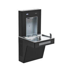 SLOAN DRS110 DROPSPOT ON-WALL BOTTLE FILLER WITH SINGLE LEVEL COOLER (BLACK POWDER COAT)