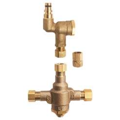 SLOAN EFP100A THERMOSTATIC MIXING VALVE & SINGLE INLET TEE FILTER ASSY KIT