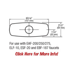 SLOAN ETF312A TRIM PLATE KIT - CENTERSET - 4"