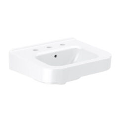 SLOAN SS-3806-STG VITREOUS CHINA WALL-MOUNTED LEDGEBACK LAVATORY WITH SLOANTEC GLAZE