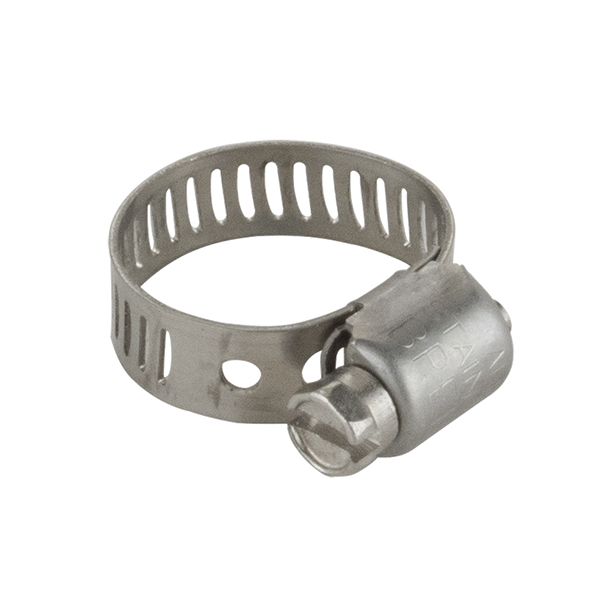 STAINLESS STEEL MICRO HOSE CLAMP (MIN. 7/16”, MAX. 25/32”) STAINLESS STEEL MICRO HOSE CLAMP (MIN. 7/16”, MAX. 25/32”)