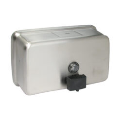 SURFACE MT SS SOAP DISPENSER-HORIZONTAL