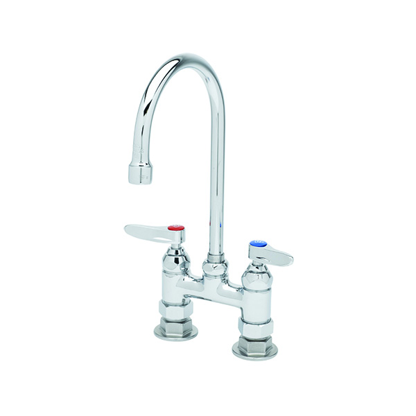 4" DECK MT FAUCET W/ SWIVEL GOOSENECK SPOUT 4" DECK MT FAUCET W/ SWIVEL GOOSENECK SPOUT