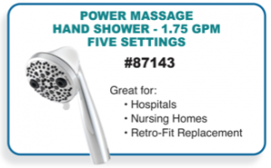 oxygenated power massage shower hear