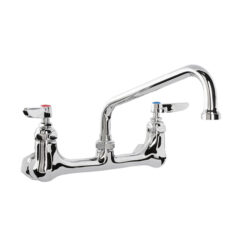 T & S BRASS B-0230 SINK FAUCET BACK MT W/18" SPOUT