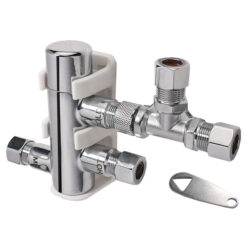 POWERS LFE480-10-TEE LF 3/8" COMP THERMOSTATIC MIX VALVE W/ TEE