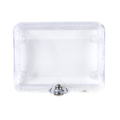 THERMOSTAT GUARD POLYCARBONATE 4 5/8” X 5 1/2” X 3” D CLEAR WITH KEY LOCK
