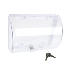 THERMOSTAT GUARD POLYCARBONATE 5-3/8” X 8-1/2” X 3-5/8” CLEAR WITH KEY LOCK