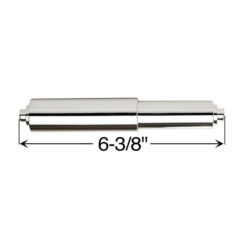 TOILET TISSUE ROLLER CHROME PLASTIC 5/8” ENDS