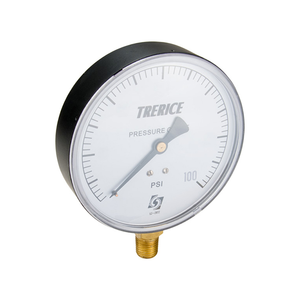 TRERICE 99301625 4.0" GAUGE 0-200 PSI 1/4" BOTTOM MT TRERICE 99301625 4.0" GAUGE 0-200 PSI 1/4" BOTTOM MT