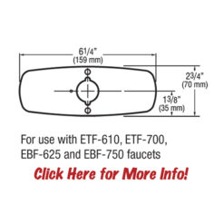 TRIM PLATE - CENTERSET SINK - 4"