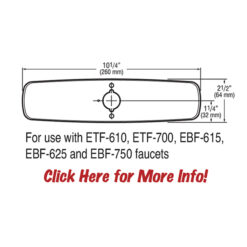 TRIM PLATE - CENTERSET SINK - 8"