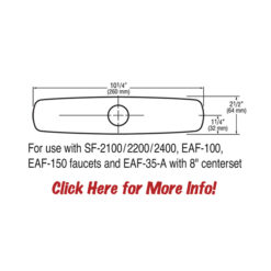 TRIM PLATE KIT - 8" (CHROME)