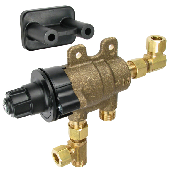 CHICAGO FAUCET 131-ABCNF 3/8" COMP THERMOSTATIC M/V 4 PORT CHICAGO FAUCET 131-ABCNF 3/8" COMP THERMOSTATIC M/V 4 PORT