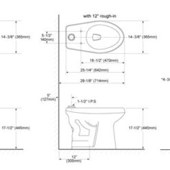 TOTO CT705EN#01 1.28 GPF ELONG FLOOR MT F/V CLOSET WHITE