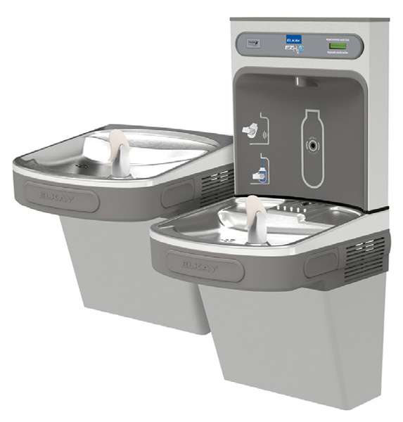 ELKAY EZSTL8WSSK STAINLESS STEEL BOTTLE FILLING STATION W/VERSATILE BI-LEVEL ADA COOLER ELKAY EZSTL8WSSK STAINLESS STEEL BOTTLE FILLING STATION W/VERSATILE BI-LEVEL ADA COOLER