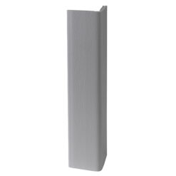 WALL PROTEX WX3-11927-SST 2-1/2” X 4’ GRAY VINYL CORNER GUARD W/ SELF ADHESIVE TAPE