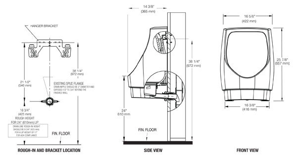 WATERFREE URINAL - WALL MOUNT WATERFREE URINAL - WALL MOUNT