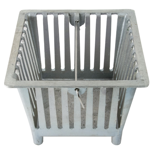 ZURN P1901-23-ALUM 8-1/8” SQUARE ALUMINUM DRAIN BUCKET ZURN P1901-23-ALUM 8-1/8” SQUARE ALUMINUM DRAIN BUCKET