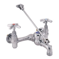 ZURN Z966-SF 8” WALL MT SERVICE SINK FAUCET W/ VACUUM BREAKER & WALL BRACKET